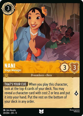 Image for Nani - Stage Manager (20/204) (Winterspell) - Disney Lorcana