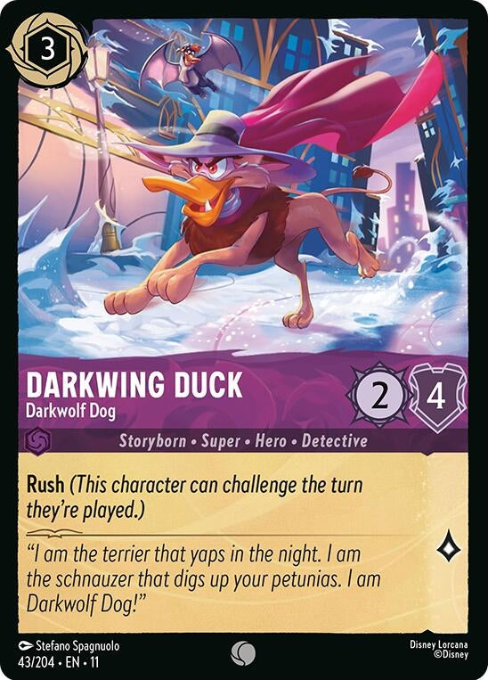 Image for Darkwing Duck - Darkwolf Dog (43/204) (Winterspell) - Disney Lorcana