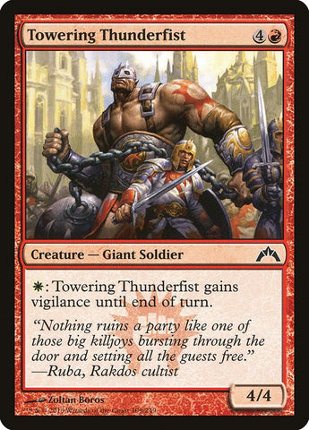 Image for Towering Thunderfist (109) [Gatecrash]