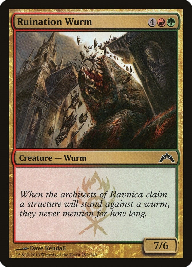 Image for Ruination Wurm (192) [Gatecrash]