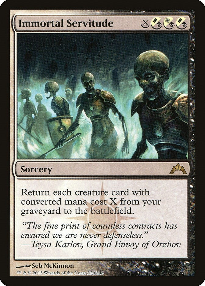 Image for Immortal Servitude (220) [Gatecrash]