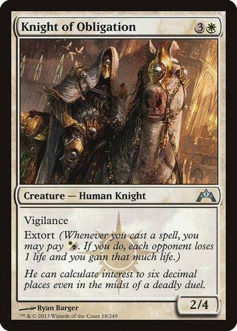 Image for Knight of Obligation (18) [Gatecrash]