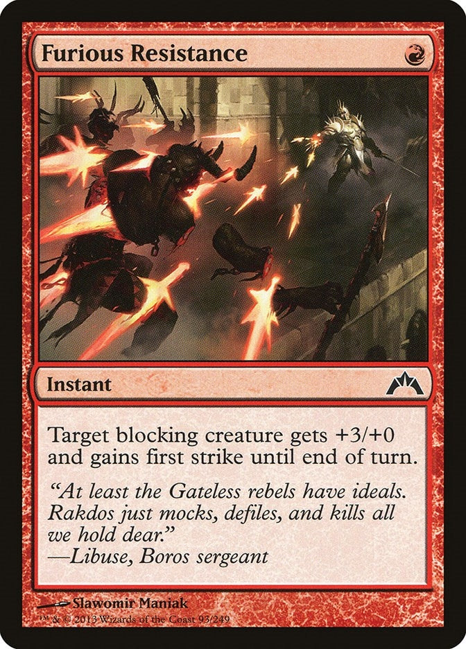 Image for Furious Resistance (93) [Gatecrash]