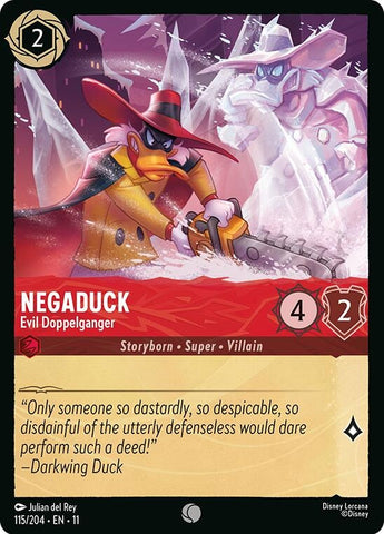 Image for Negaduck - Evil Doppelganger (115/204) (Winterspell) - Disney Lorcana