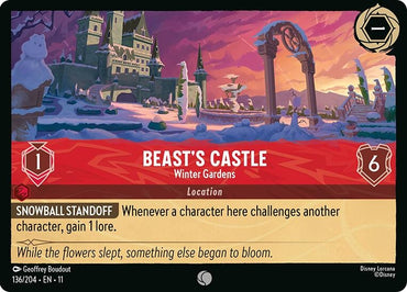 Image for Beast's Castle - Winter Gardens (136/204) (Winterspell) - Disney Lorcana