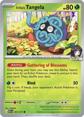Image for Erika's Tangela (007/217) (ME: Ascended Heroes) - Pokemon