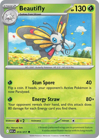 Image for Beautifly (013/217) (ME: Ascended Heroes) - Pokemon