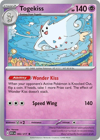 Image for Togekiss (082/217) (ME: Ascended Heroes) - Pokemon