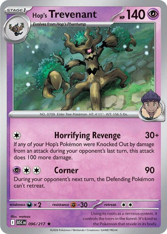 Image for Hop's Trevenant (096/217) (ME: Ascended Heroes) - Pokemon