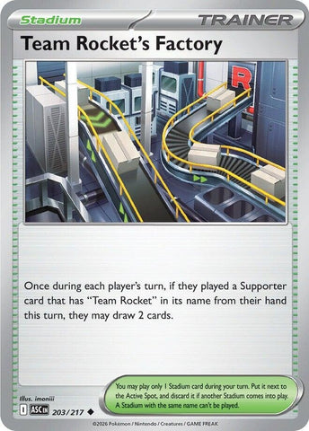 Image for Team Rocket's Factory (203/217) (ME: Ascended Heroes) - Pokemon