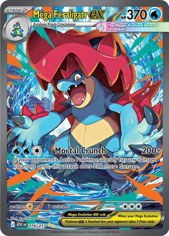 Image for Mega Feraligatr ex (274/217) (ME: Ascended Heroes) - Pokemon