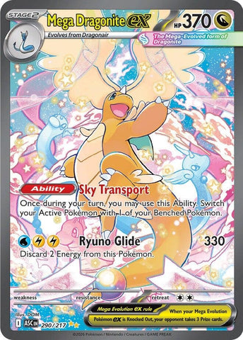 Image for Mega Dragonite ex (290/217) (ME: Ascended Heroes) - Pokemon