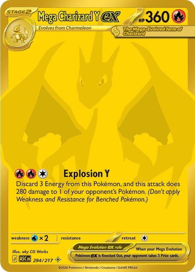 Image for Mega Charizard Y ex (294/217) (ME: Ascended Heroes) - Pokemon