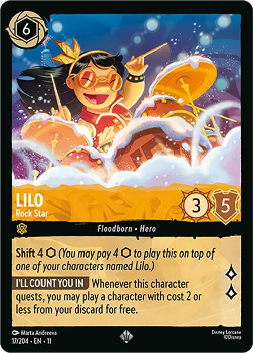 Image for Lilo - Rock Star (17/204) (Winterspell) - Disney Lorcana