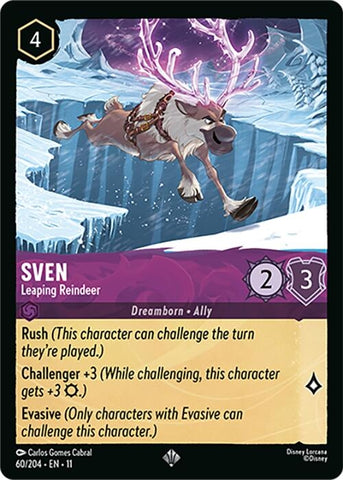 Image for Sven - Leaping Reindeer (60/204) (Winterspell) - Disney Lorcana