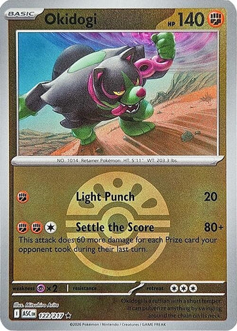 Image for Okidogi (Friend Ball) (122/217) (ME: Ascended Heroes) - Pokemon
