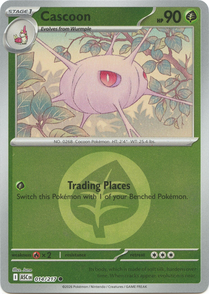Image for Cascoon (Energy Symbol Pattern) (014/217) (ME: Ascended Heroes) (ASC) - Pokemon