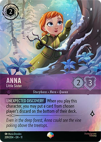 Image for Anna - Little Sister (Epic) (209/204) (Winterspell) - Disney Lorcana