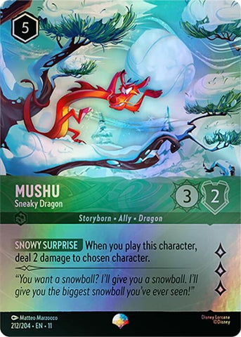 Image for Mushu - Sneaky Dragon (Epic) (212/204) (Winterspell) - Disney Lorcana