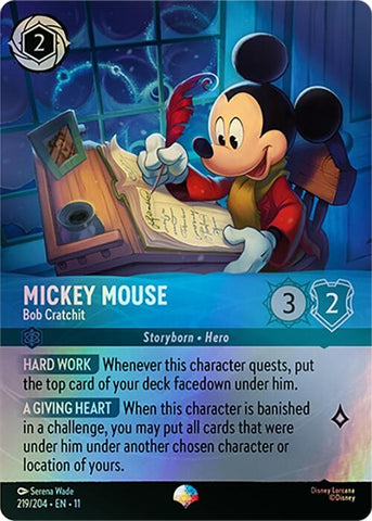 Image for Mickey Mouse - Bob Cratchit (Epic) (219/204) (Winterspell) - Disney Lorcana