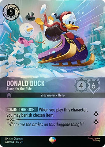 Image for Donald Duck - Along for the Ride (Epic) (220/204) (Winterspell) - Disney Lorcana