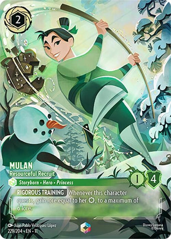 Image for Mulan - Resourceful Recruit (Enchanted) (229/204) (Winterspell) - Disney Lorcana