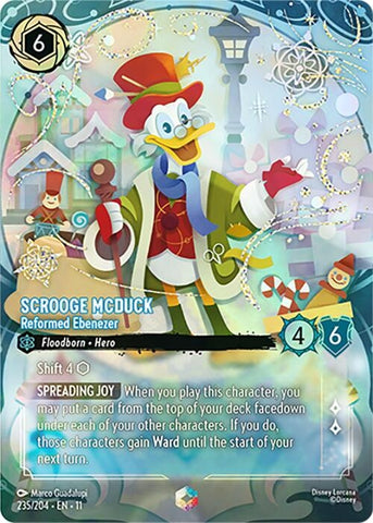 Image for Scrooge McDuck - Reformed Ebenezer (Enchanted) (235/204) (Winterspell) - Disney Lorcana