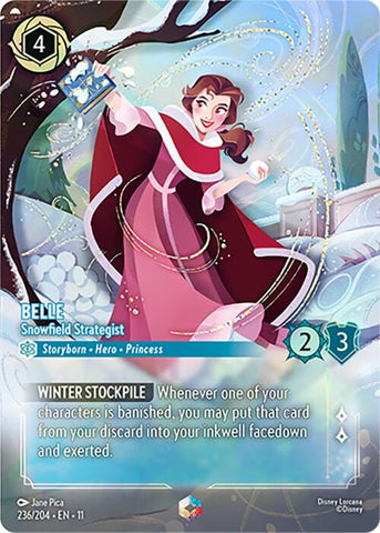 Image for Belle - Snowfield Strategist (Enchanted) (236/204) (Winterspell) - Disney Lorcana