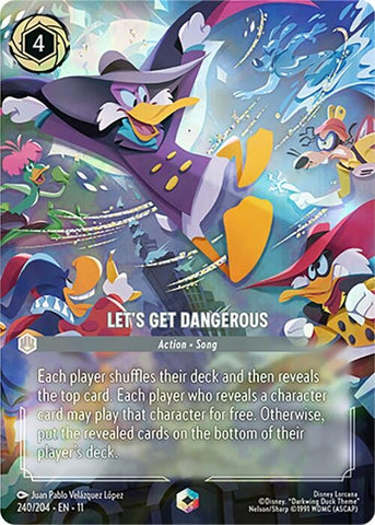 Image for Let's Get Dangerous (Enchanted) (240/204) (Winterspell) - Disney Lorcana