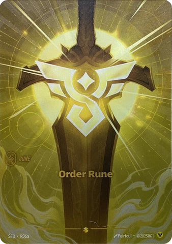 Image for Order Rune (Alternate Art) (R06a) (Spiritforged) - Riftbound: League of Legends Trading Card Game