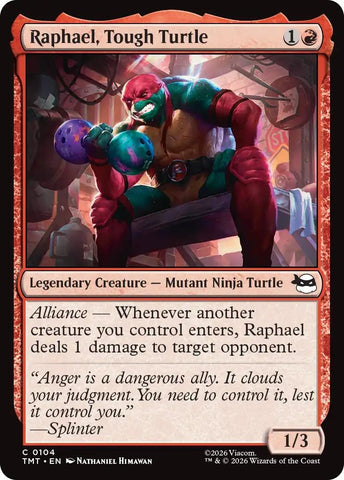 Image for Raphael, Tough Turtle (104) (Teenage Mutant Ninja Turtles) - Magic: The Gathering