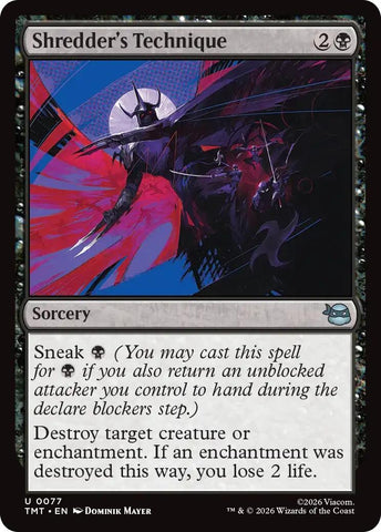 Image for Shredder's Technique (77) (Teenage Mutant Ninja Turtles) - Magic: The Gathering