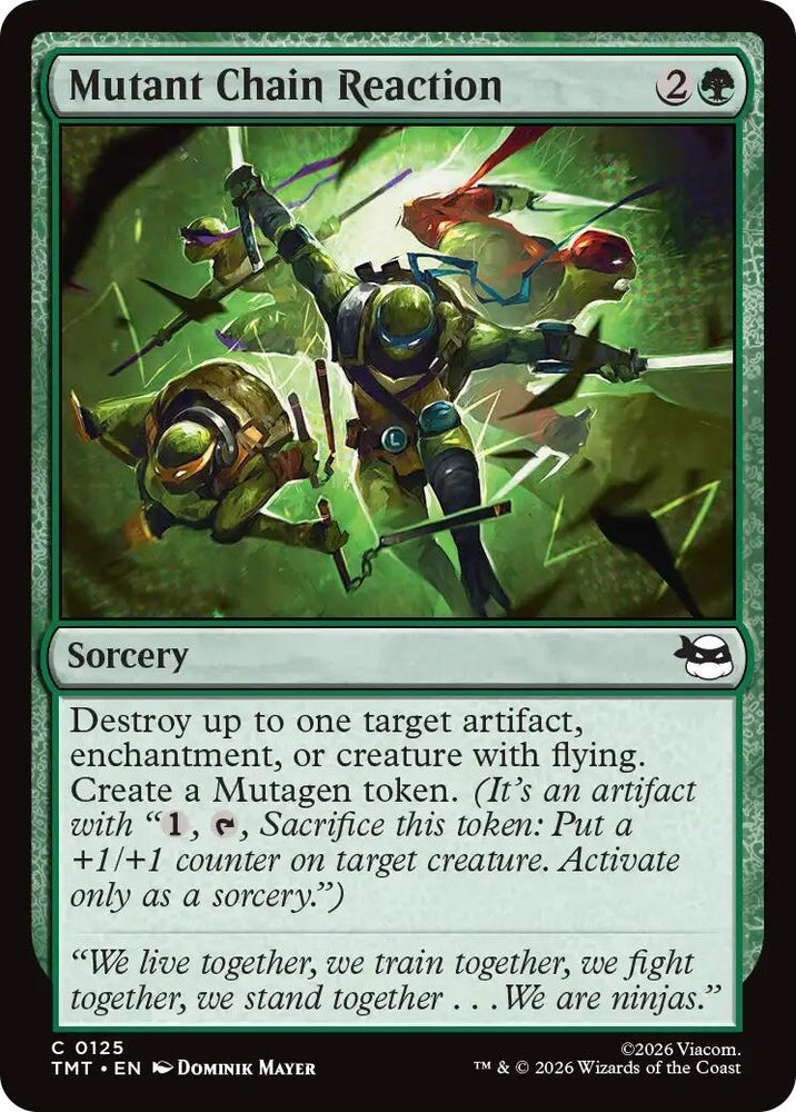Image for Mutant Chain Reaction (125) (Teenage Mutant Ninja Turtles) - Magic: The Gathering