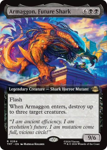 Image for Armaggon, Future Shark (Extended Art) (264) (Teenage Mutant Ninja Turtles) - Magic: The Gathering