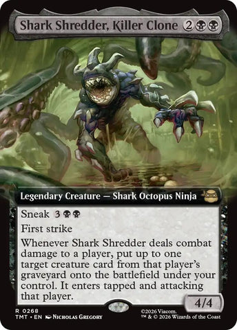 Image for Shark Shredder, Killer Clone (Extended Art) (268) (Teenage Mutant Ninja Turtles) - Magic: The Gathering