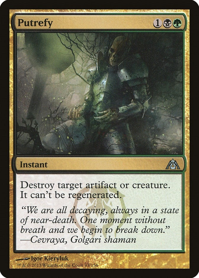 Image for Putrefy (93) - Magic: The Gathering