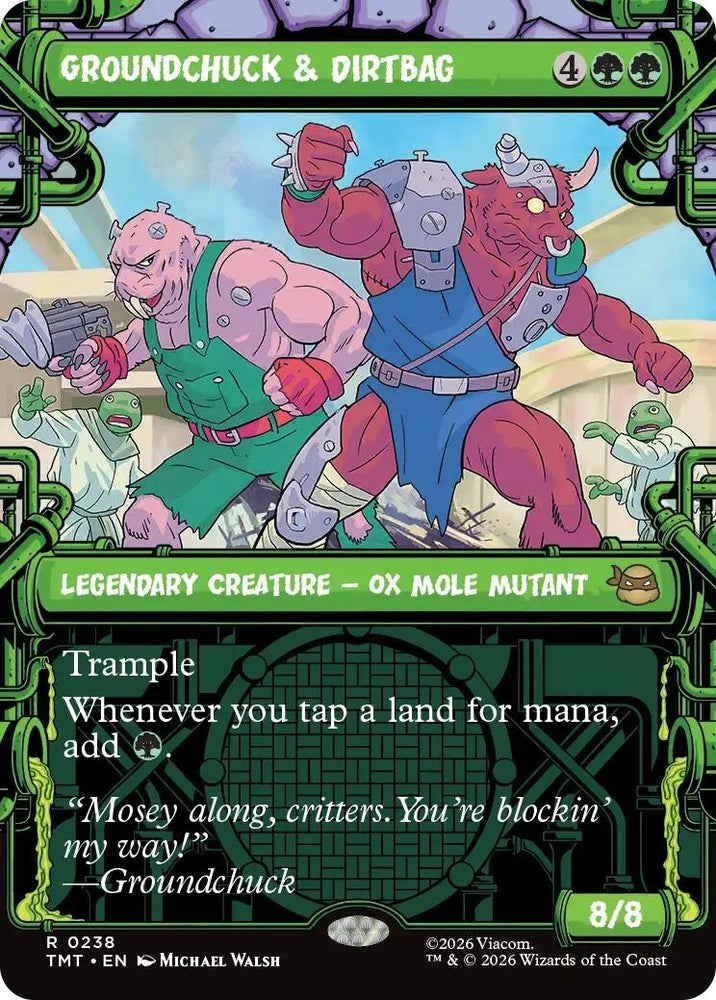 Image for Groundchuck & Dirtbag (Showcase) (238) (Teenage Mutant Ninja Turtles) - Magic: The Gathering