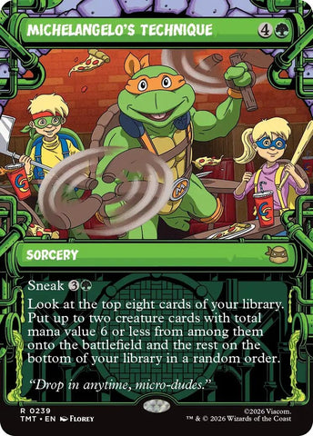 Image for Michelangelo's Technique (Showcase) (239) (Teenage Mutant Ninja Turtles) - Magic: The Gathering