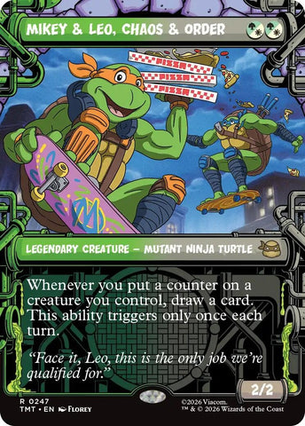 Image for Mikey & Leo, Chaos & Order (Showcase) (247) (Teenage Mutant Ninja Turtles) - Magic: The Gathering