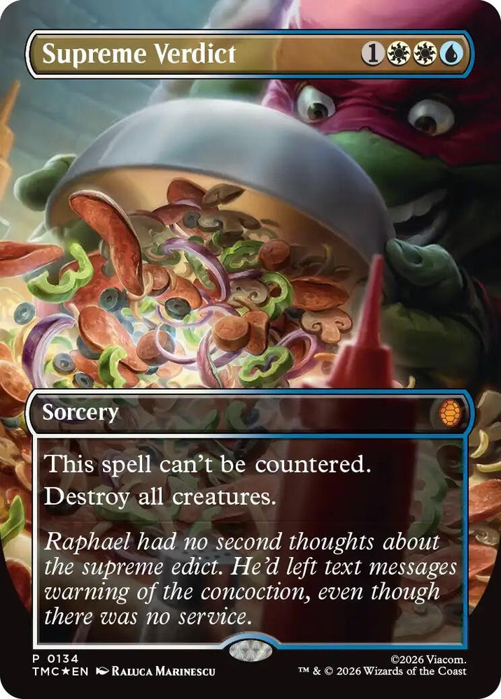 Image for Supreme Verdict (Borderless) (134) (Commander: Teenage Mutant Ninja Turtles) - Magic: The Gathering