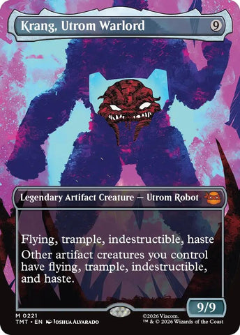 Image for Krang, Utrom Warlord (Borderless) (221) (Teenage Mutant Ninja Turtles) - Magic: The Gathering