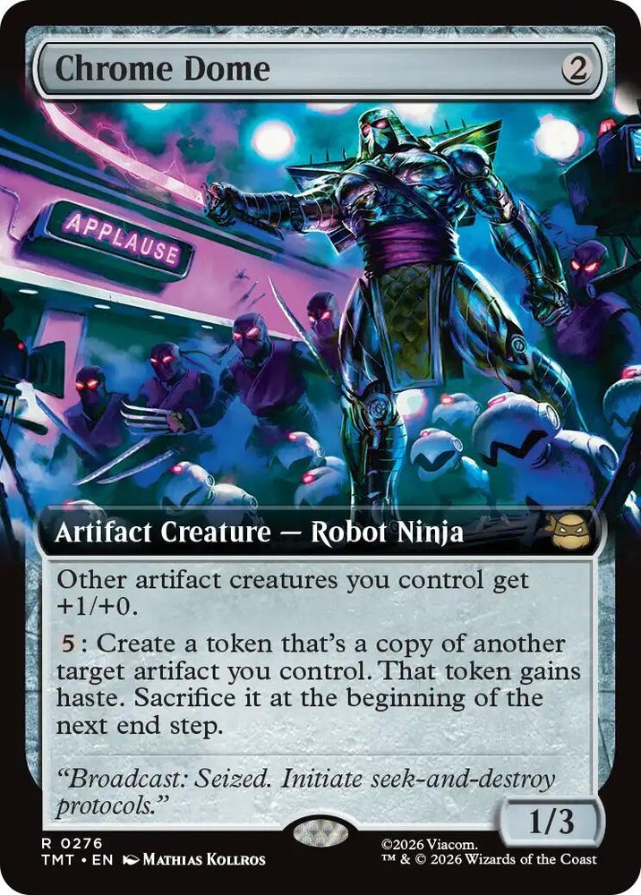 Image for Chrome Dome (Extended Art) (276) (Teenage Mutant Ninja Turtles) - Magic: The Gathering