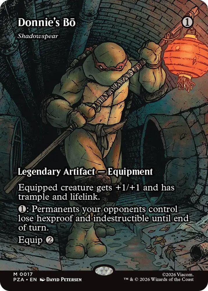 Image for Donnie's Bo - Shadowspear (Borderless) (17) (Teenage Mutant Ninja Turtles Eternal-Legal) - Magic: The Gathering