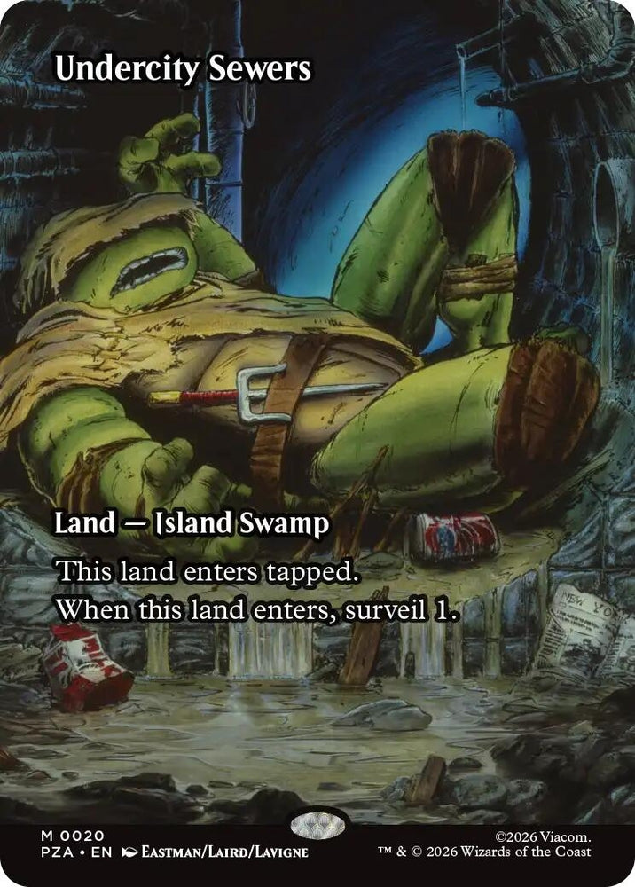 Image for Undercity Sewers (Borderless) (20) (Teenage Mutant Ninja Turtles Eternal-Legal) - Magic: The Gathering