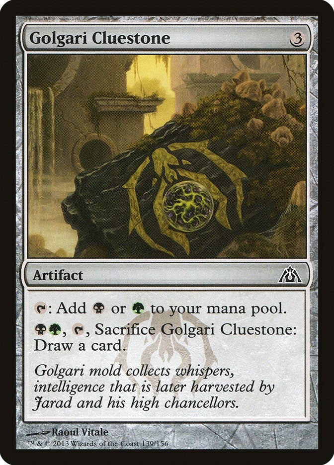 Image for Golgari Cluestone (139) [Dragon's Maze]