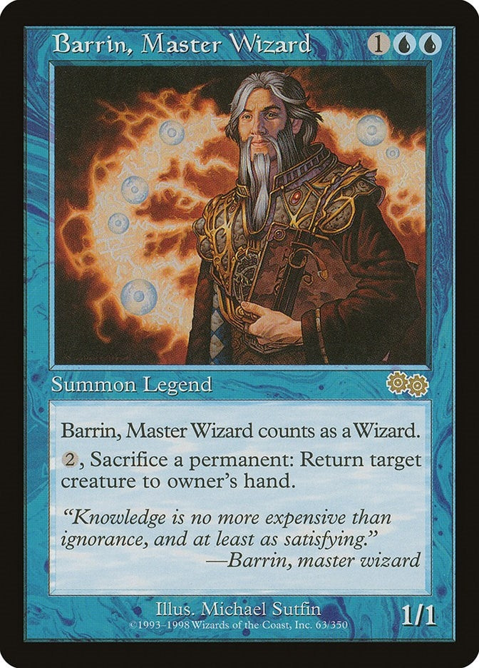 Image for Barrin, Master Wizard (63) [Urza's Saga]