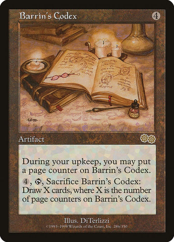 Image for Barrin's Codex (286) [Urza's Saga]