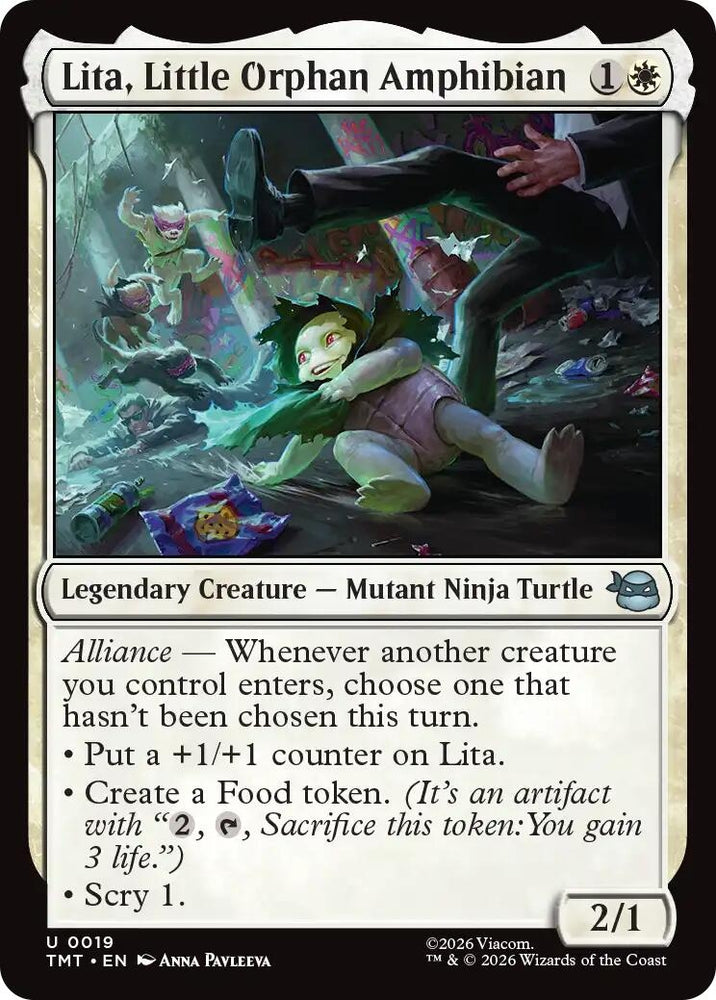 Image for Lita, Little Orphan Amphibian (19) (Teenage Mutant Ninja Turtles) - Magic: The Gathering