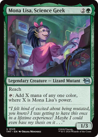 Image for Mona Lisa, Science Geek (123) (Teenage Mutant Ninja Turtles) - Magic: The Gathering