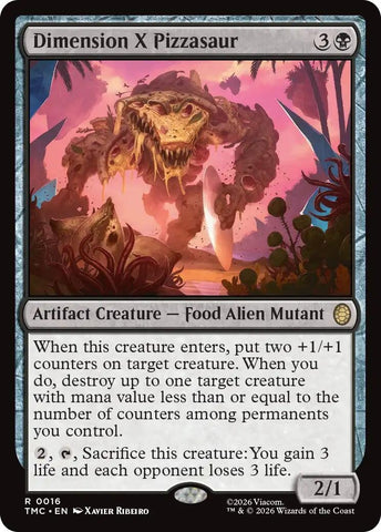 Image for Dimension X Pizzasaur (16) (Teenage Mutant Ninja Turtles) - Magic: The Gathering